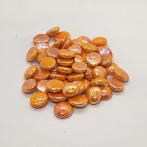 Electric Orange 5/8" Decorative Accent Marbles 12oz Bag